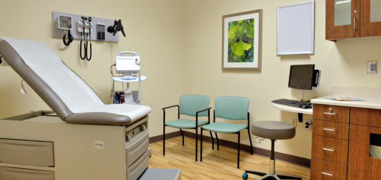 exam room for patients in remote patient monitoring and Telehealth