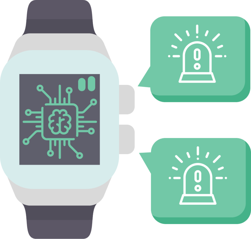 Smart watch and wearable for helping caregivers and remote patient monitoring and telehealth
